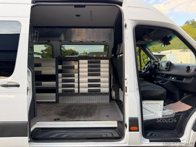 Hög tak skåpbil MERCEDES-BENZ Sprinter 314 CDI Kasten L2H2 RWD BOTT Regale