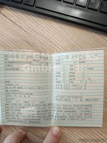 Trosmerni prekucnik IVECO Eurocar 80-210 / Dreiseitenkipper / WENIG KM