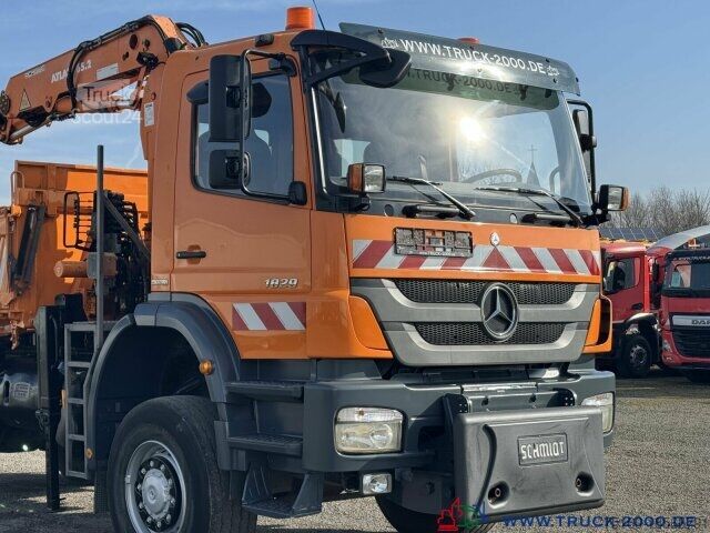 Tresidig tippbil Mercedes-Benz Axor 1829 4x4 Atlas 7m=800kg FB Winterdienst