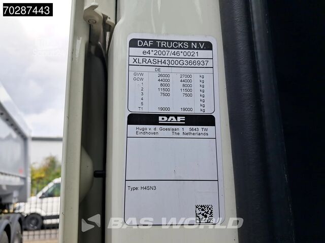 BDF-system DAF XF 480 6X2 Automatic SSC FAN Retarder Lift+stee...