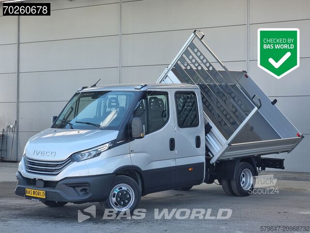Avfallsbil Iveco Daily 35C21 3 zijdige Kipper Dubbel Cabine 210P...