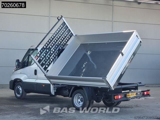 Avfallsbil Iveco Daily 35C21 3 zijdige Kipper Dubbel Cabine 210P...