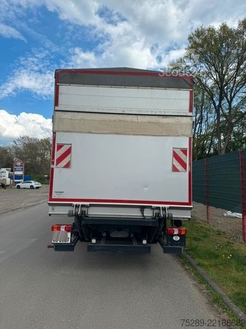 Ladbil med presenning MERCEDES-BENZ Atego 1630 LBW Pritsche + Plane Schlafkabine