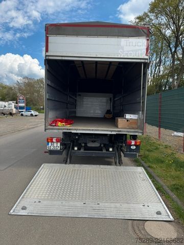 Ladbil med presenning MERCEDES-BENZ Atego 1630 LBW Pritsche + Plane Schlafkabine