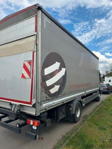 Ladbil med presenning MERCEDES-BENZ Atego 1630 LBW Pritsche + Plane Schlafkabine