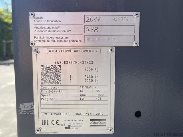 Compressore frigorifero Atlas Copco Y 35