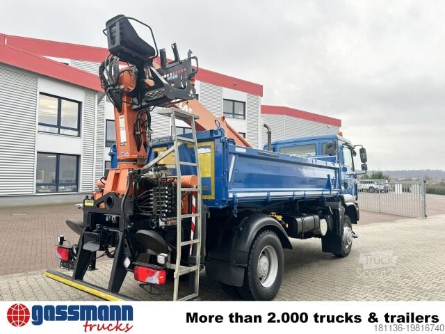 Kiepwagen MAN TGM 18.290 4X4 BB, EEV, Heckkran Atlas AK 115.2V,
