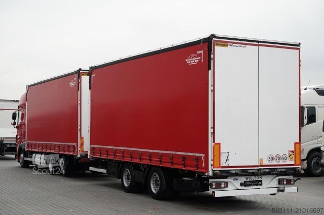 Jumbo vrachtwagen DAF XF 480 / ZESTAW TANDEM / 120 M3 / PRZEJAZDOWY /