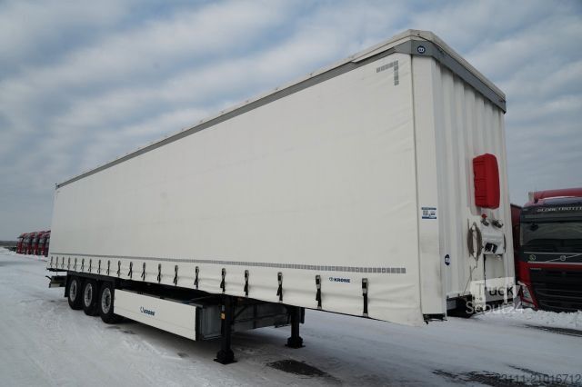 Otvorena poluprikolica sa ceradom KRONE FIRANKA / 2024 ROK / KOSZ NA PALETY / 2 OSIE POD