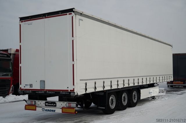 Otvorena poluprikolica sa ceradom KRONE FIRANKA / 2024 ROK / KOSZ NA PALETY / 2 OSIE POD