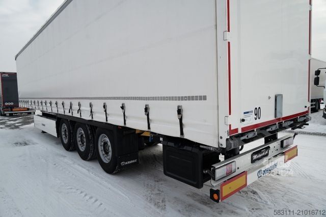 Otvorena poluprikolica sa ceradom KRONE FIRANKA / 2024 ROK / KOSZ NA PALETY / 2 OSIE POD