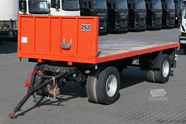 Châssis de semi-remorque HÜFFERMANN CODER / PRZYCZEPA DO BUDOWLANKI / D?ugo?? : 6 M