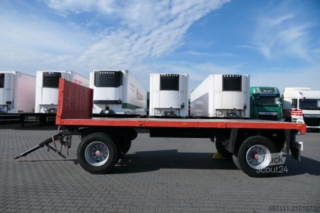 Châssis de semi-remorque HÜFFERMANN CODER / PRZYCZEPA DO BUDOWLANKI / D?ugo?? : 6 M