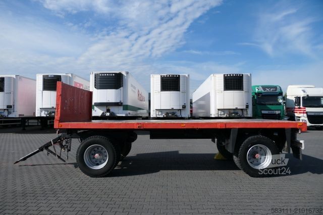 Châssis de semi-remorque HÜFFERMANN CODER / PRZYCZEPA DO BUDOWLANKI / D?ugo?? : 6 M