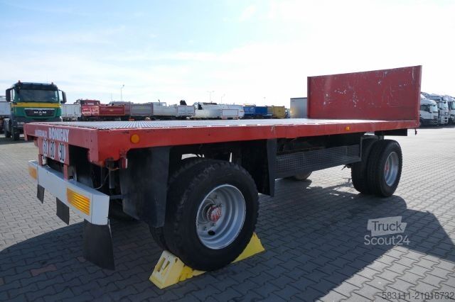 Châssis de semi-remorque HÜFFERMANN CODER / PRZYCZEPA DO BUDOWLANKI / D?ugo?? : 6 M