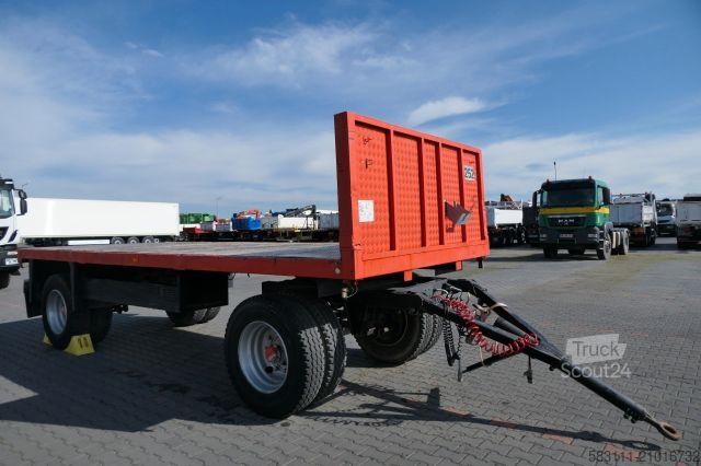 Châssis de semi-remorque HÜFFERMANN CODER / PRZYCZEPA DO BUDOWLANKI / D?ugo?? : 6 M