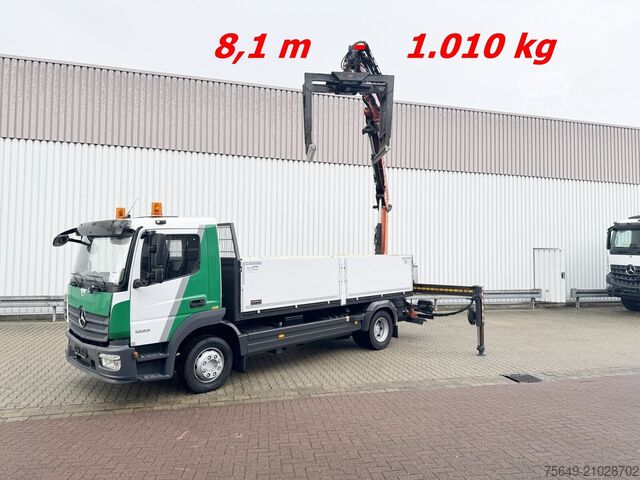 Kravas automašīnai uzstādīts celtnis Mercedes-Benz Atego 1223 L 4x2 Atego 1223 L 4x2 mit Heckkran Atlas 88.3-A2L, Funk