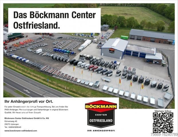 Κλειστό ρυμουλκούμενο BÖCKMANN Kofferanhänger KT 3015/27 H + Aufstellklappe