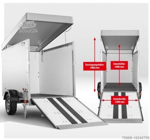 Κλειστό ρυμουλκούμενο BÖCKMANN Kofferanhänger KT 2513/135 K