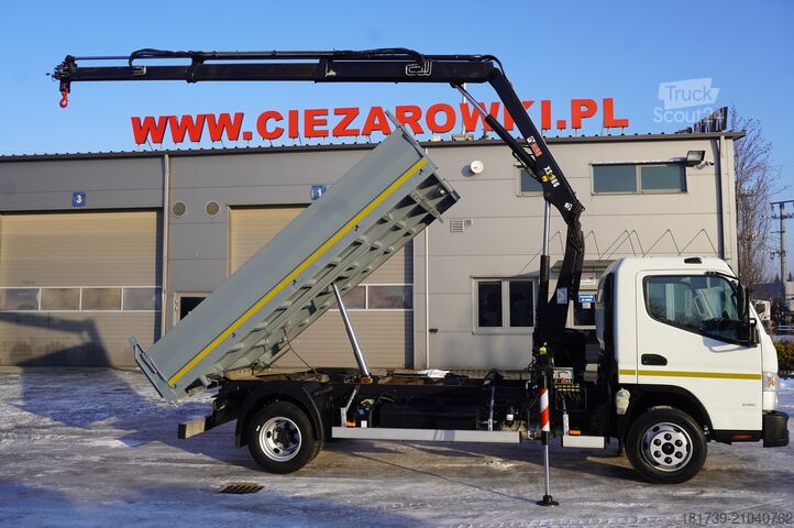 Benne trilatérale Mitsubishi Fuso Canter 9C18 / HDS HIAB 066 B-2 DUO