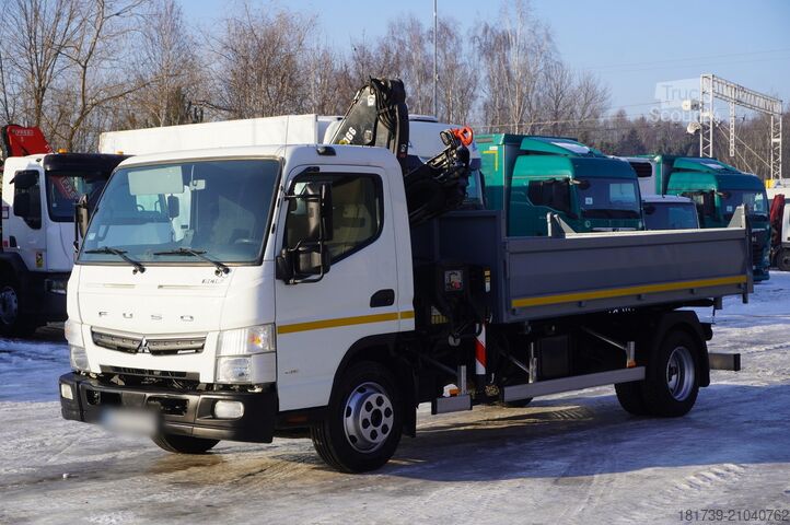 Benne trilatérale Mitsubishi Fuso Canter 9C18 / HDS HIAB 066 B-2 DUO