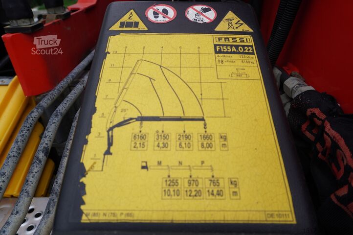 Trilaterale kiepbak Mercedes-Benz Arocs 2636 / 6x4 / HDS Fassi / 3-Way Tip