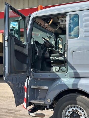Lastbil med flak MAN TGX 26.520 Baustoffpritsche PALFINGER