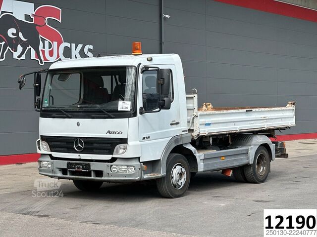 Driezijdige kipper bestelwagen MERCEDES-BENZ Atego 818 4x2 BB MEILLER DSK /AHK/
