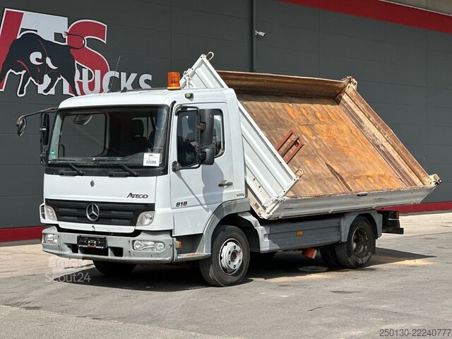Driezijdige kipper bestelwagen MERCEDES-BENZ Atego 818 4x2 BB MEILLER DSK /AHK/