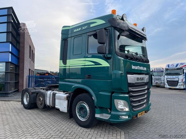 Tracteur standard DAF XF 480 FTP PTO / Tipper + Walking Floor Hydraul...