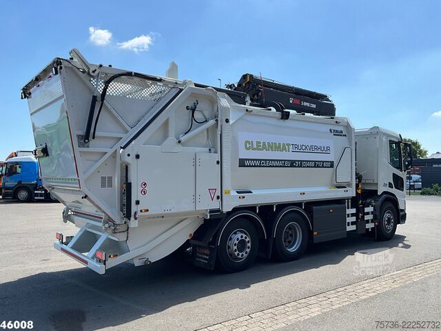 Atkritumu savākšanas transportlīdzeklis DAF FAN XD 220 Hiab 23 Tonmeter laadkraan FULL ELEC...
