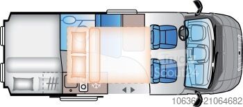 SUNLIVING V 55 SP TENTTOP - COMFORT EDITION MINI VAN Z W.C.-jem NOVO SUNLIVING V 55 SP TentTop - COMFORT EDITION