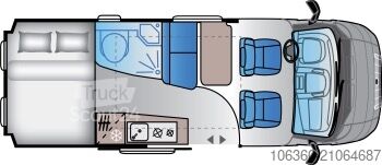 SUNLIVING V 60 SP TENTTOP - COMFORT EDITION MINI VAN MED TOALETT, NY SUNLIVING V 60 SP TentTop - COMFORT EDITION