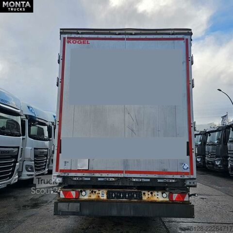 Otvorena poluprikolica sa ceradom KÖGEL SN 24, Pritsche/Plane, Luftfederung, Edscha, TÜV