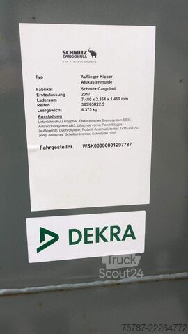 مقطورة نصف قلابة SCHMITZ CARGOBULL ca. 26 cbm Hlabrund Hinterkipper, Lift