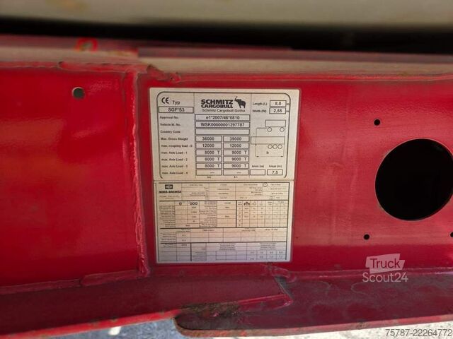 مقطورة نصف قلابة SCHMITZ CARGOBULL ca. 26 cbm Hlabrund Hinterkipper, Lift