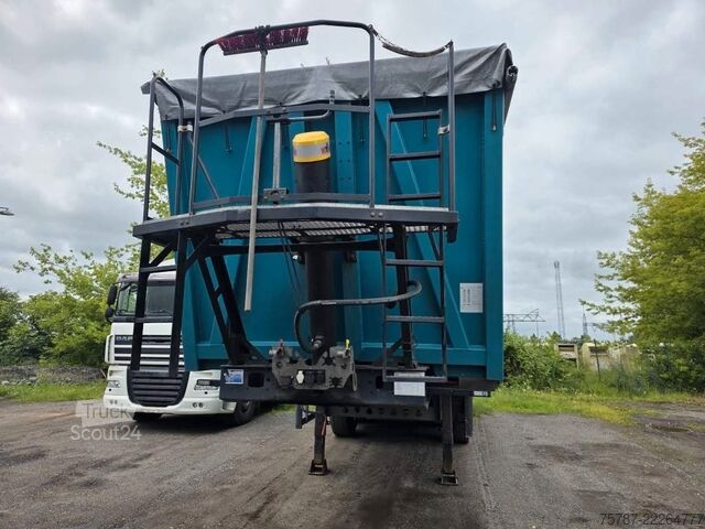 مقطورة نصف قلابة REISCH ca. 48 cbm Getreidekipper, Lift, Kornschieber