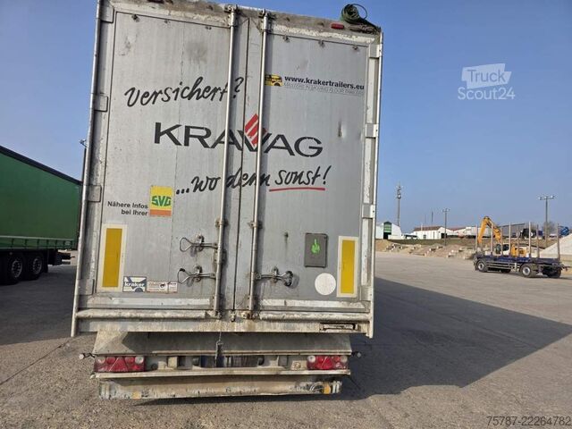 Mozgópadlós félpótkocsi KRAKER 92 cbm Schubboden, Lift,WABCO ABS,sauberer Boden