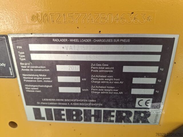 Chargeuse sur pneus LIEBHERR L506c
