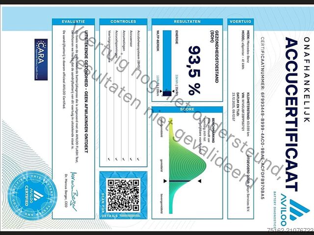 High-roof van MERCEDES-BENZ ESPRINTER L2H2 Elektrisch AC!