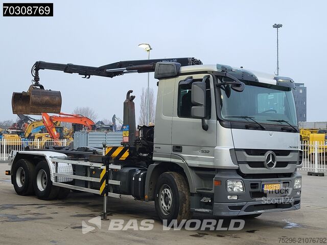 Hakenarmsystem Mercedes Actros 2532 6X2 NL-Truck HMF 1643 Z2 Crane Kran...