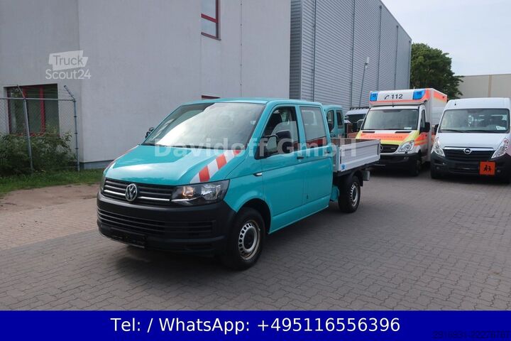 Furgoneta pick-up VOLKSWAGEN Nr.86 T6 Pritsche DoKa Lang / 1.Hand / AHK