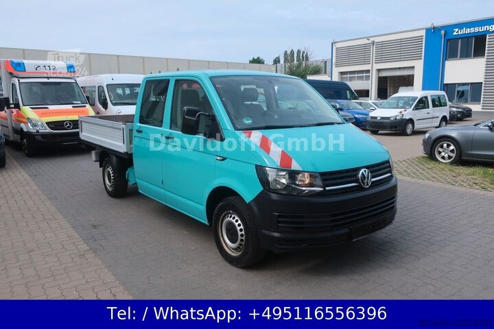 Furgoneta pick-up VOLKSWAGEN Nr.86 T6 Pritsche DoKa Lang / 1.Hand / AHK