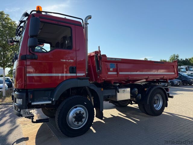 Üç taraflı damperli kamyon MAN TGM 13.290 BL 4X4/Meiller 3-Seiten-Kipper