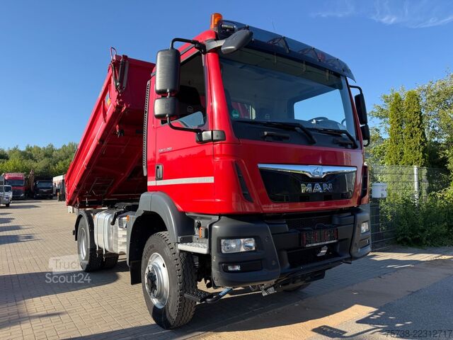 Üç taraflı damperli kamyon MAN TGM 13.290 BL 4X4/Meiller 3-Seiten-Kipper