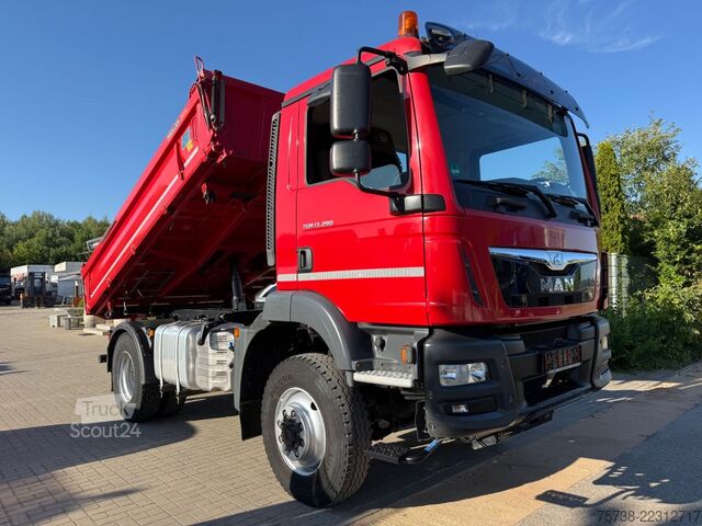 Üç taraflı damperli kamyon MAN TGM 13.290 BL 4X4/Meiller 3-Seiten-Kipper