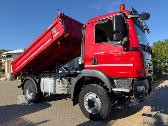 Üç taraflı damperli kamyon MAN TGM 13.290 BL 4X4/Meiller 3-Seiten-Kipper