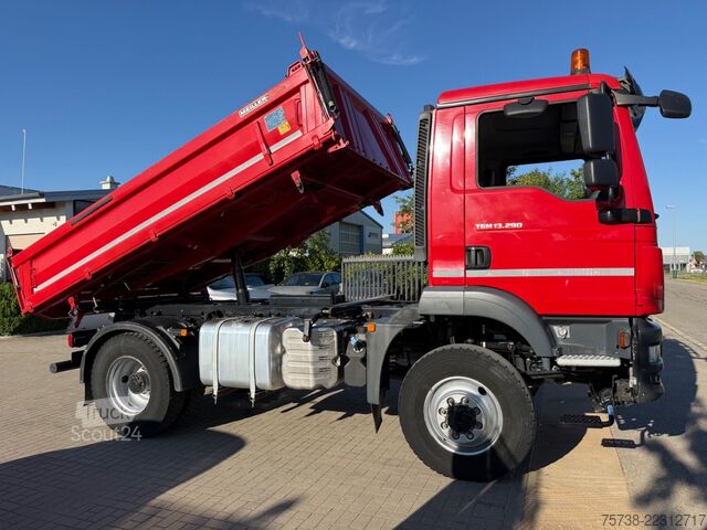 Üç taraflı damperli kamyon MAN TGM 13.290 BL 4X4/Meiller 3-Seiten-Kipper