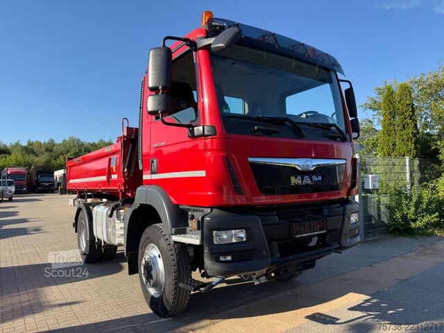 Üç taraflı damperli kamyon MAN TGM 13.290 BL 4X4/Meiller 3-Seiten-Kipper