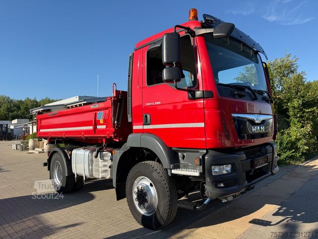 Üç taraflı damperli kamyon MAN TGM 13.290 BL 4X4/Meiller 3-Seiten-Kipper
